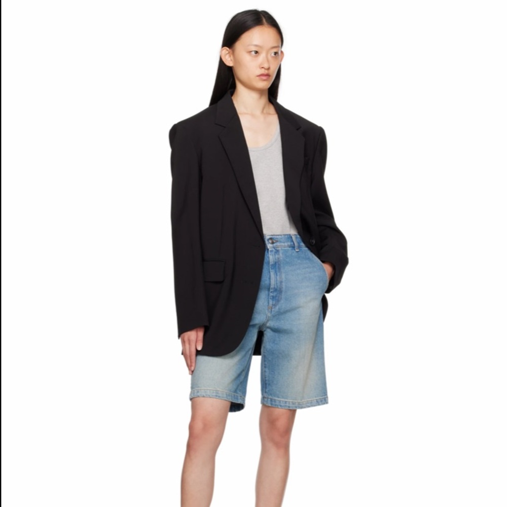 SPORTMAX Black Oversized Blazer IT 36